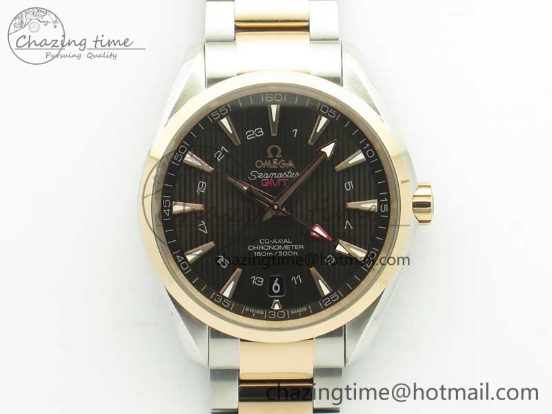 Aqua-Terra-150M-GMT-SS-RG-VSF-1-1-Best-Edition-Brown-Textured-Dial-on-SS-RG-Bracelet-A8605-Super-Clone-3.jpg