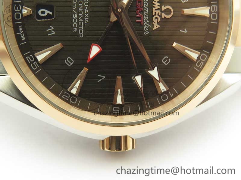 Aqua-Terra-150M-GMT-SS-RG-VSF-1-1-Best-Edition-Brown-Textured-Dial-on-SS-RG-Bracelet-A8605-Super-Clone-8.jpg