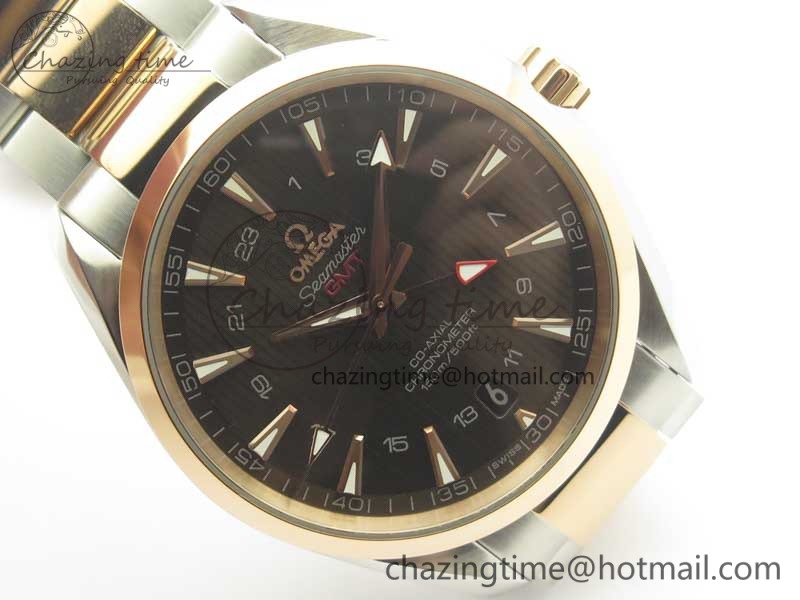 Aqua-Terra-150M-GMT-SS-RG-VSF-1-1-Best-Edition-Brown-Textured-Dial-on-SS-RG-Bracelet-A8605-Super-Clone-5.jpg