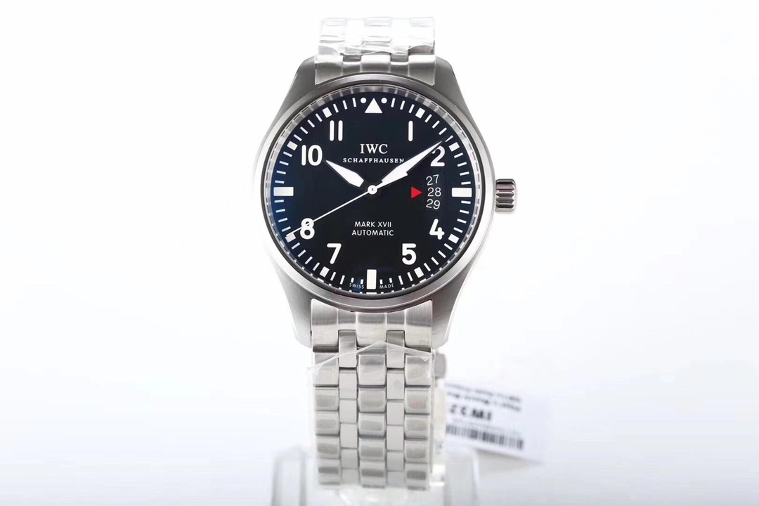 [MKS공장]IWC 파일럿 마크17 IW326504 블랙다이얼 브레이슬릿