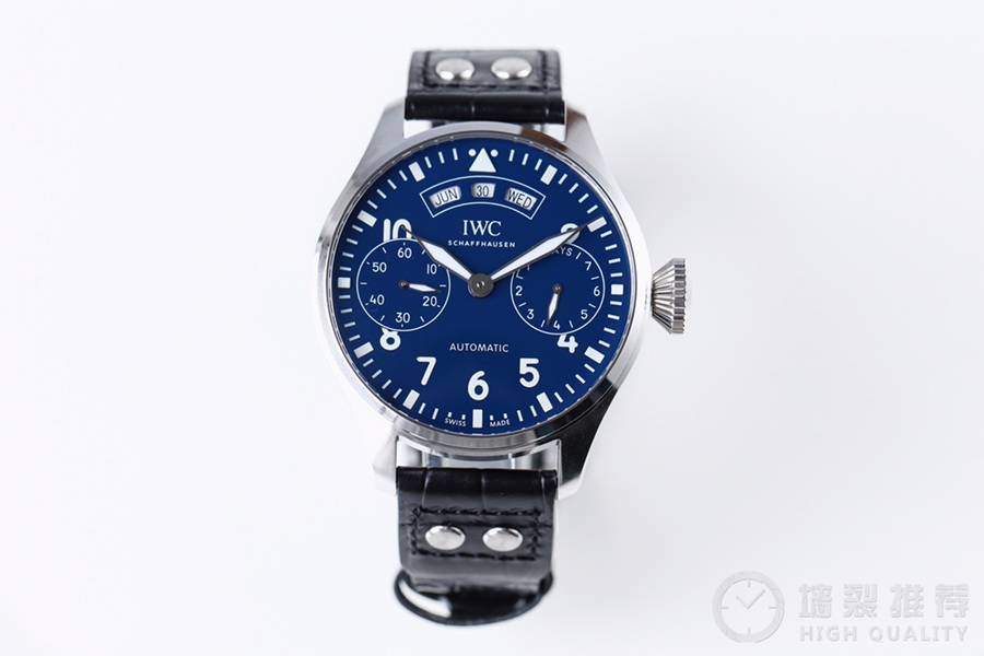 [YL공장]IWC 빅 파일럿 애뉴얼 캘린더 150주년 에디션 IW502708 블루다이얼 가죽스트랩