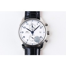 [YL공장]IWC 포르투기즈 IW3903 화이트다이얼 블루핸즈 가죽스트랩