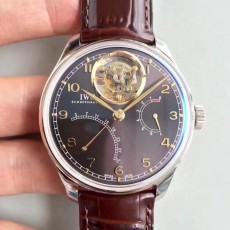 [YL공장]IWC 포르투기즈 투어빌론 IW5046 그레이다이얼 골드핸즈 가죽스트랩