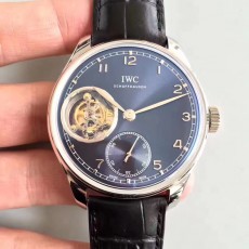 [YL공장]IWC 포르투기즈 투어빌론 IW5463 블루다이얼 실버핸즈 가죽스트랩