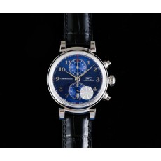 [YL공장]IWC 다빈치 크로노 IW3934 블루다이얼 실버핸즈 가죽스트랩