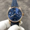 [YL공장]IWC 포르투기즈 IW500713 부디크에디션 18K 로즈골드 도금 블루다이얼 가죽스트랩