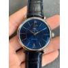 [MKS공장]IWC 포르토피노 IW459402 블루다이얼 실버핸즈 가죽스트랩