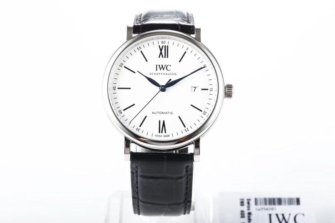 [MKS공장]IWC 포르토피노 150주년 IW356519 화이트다이얼 블루핸즈 가죽스트랩