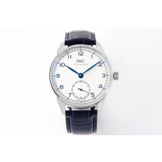 [ZF공장]IWC 포르투기즈 IW358304 화이트다이얼 블루핸즈 가죽스트랩