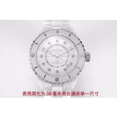 [BV공장]샤넬 J12 세라믹화이트 다이아인덱스 38mm