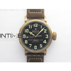 Pilot Type 20 Extra Special Bronze XF 11 Best Edition Black Dial On Brown Asso Strap A2824