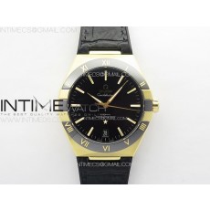 [VS공장]컨스틸레이션 옐로골드 블랙 세라믹 베젤 블랙다이얼 41MM YG Black Ceramic Bezel VSF 11 Best Edition Black Dial on Black Gummy Strap A8900