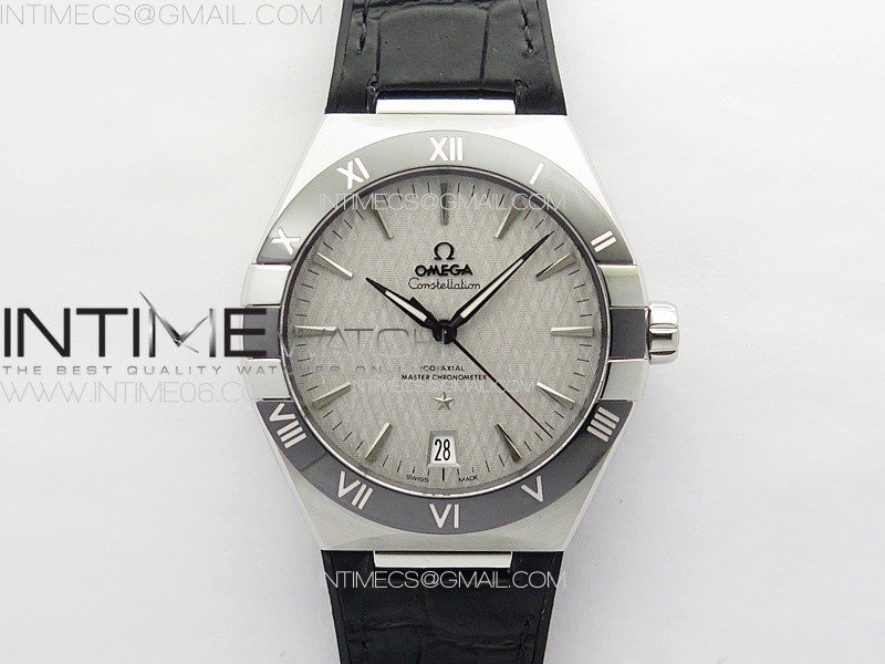 [VS공장]컨스틸레이션 실버 다이얼 거미스트렙 41MM SSBlack Ceramic Bezel VSF 11 Best Edition Silver Dial on Black Gummy Strap A8900