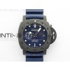 [VS공장]PAM 1232 Carbotech 44mm VSF Best Edition Blue Dial Blue Markers on Blue Rubber Strap P.9010 Clone