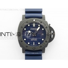 [VS공장]PAM 1232 Carbotech 44mm VSF Best Edition Blue Dial Blue Markers on Blue Rubber Strap P.9010 Clone