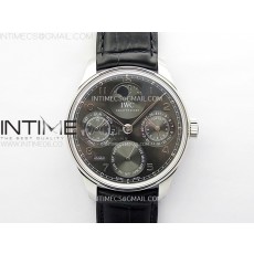 Portuguese IW503301 Real PR SS APSF 11 Best Edition Gray Dial On Black Leather Strap A52010