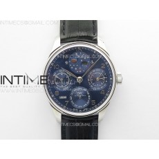 Portuguese IW503401 Real PR SS APSF 11 Best Edition Blue Dial On Black Leather Strap A52610