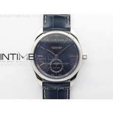 Master Moonphase SS APSF 11 Best Edition Blue Stick Dial on Blue Leather Strap AL899