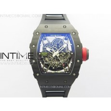 RM035-02 Real Forge Carbon ZF 11 Best Edition Skeleton Dial on Black Rubber Strap NH05A V3+