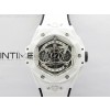 Big Bang Sang Bleu II White Ceramic BBF Best Edition on White Rubber Strap A1240