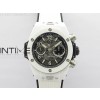 Hublot Big Bang Unico Titanium White Ceramic ZF 11 Best Edition Skeleton Dial on White Rubber Strap A1280