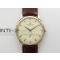 Master Ultra Thin Small Second RG ZF 11 Best Edition White Dial on Brown Leather Strap A896