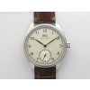 Portuguese IW358303 ZF 11 Best Edition SS White Dial RG Markers on Brown Leather Strap A82200