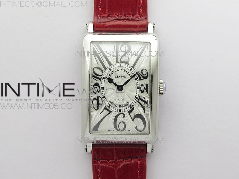 Long Island Ladies SS ZF 11 Best Edition on Red Leather Strap Ronda Quartz