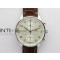 Portuguese IW371604 ZF V3 11 Best Edition SS White Dial RG Markers on Brown Leather Strap A96355