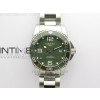 Conquest L3.840.4.56.6 Real Ceramic Bezel SS ZF 11 Best Edition Green dial On SS Bracelet A2824