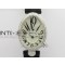 Reine de Naples 8928BB 33mm SS ZF 11 Best Edition White MOP Dial Numeral Markers Diamonds Bezel on Black Fabric Strap A537