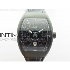 Vanguard V45 All Black DLC ZF 11 Best Edition Black Dial on Black Rubber Strap MIYOTA 9015