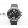 Conquest L3.840.4.56.6 Real Ceramic Bezel SS ZF 11 Best Edition Black dial On Rubber Strap A2824