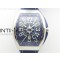 Vanguard V45 SS ZF Best Edition Blue Textured Dial on Blue Rubber Strap MIYOTA 9015