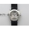 Happy Sport Mini SS ZF MOP Dial on Black Leather Strap Swiss ETA 955.112