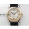 HAPPY SPORT AUTOMATIC SSRG 36MM ZF 11 BEST EDITION WHITE DIAL ON BLACK LEATHER STRAP A2892