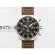 Pilot Chrono IW377713 ZF 11 Best Edition Brown Dial on Brown Leather Strap A7750