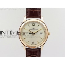 Master Grande Ultra Thin 1548420 RG ZF 11 Best Edition White Dial on Black Leather Strap A8991