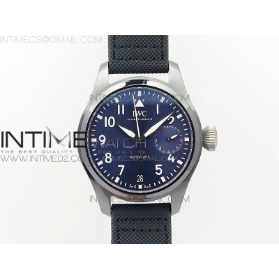 Big Pilot Real PR IW502003 Real Ceramic V2 ZF 11 Best Edition on Black Calfskin Strap A51111