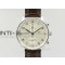 Portuguese IW371445 ZF V3 11 Best Edition SS White Dial RG Markers on Brown Leather Strap A79350 (Slim Movement)