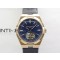 Overseas Tourbillon RG BBR Best Edition Blue Dial on Blue Leather Strap