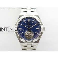 Overseas Tourbillon SS BBR Best Edition Blue Dial on SS Bracelet