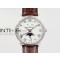 Villeret Quantième Complet 8 Jours SS Complicated Function OMF 11 Best Edition White Dial on Brown Leather Strap A6639