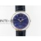 Master Calendar Moonphase SS OMF 11 Best Edition Blue Dial on Blue Leather Strap A8661