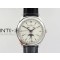 Master Calendar Moonphase SS OMF 11 Best Edition White Dial on Black Leather Strap A8661