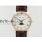 Villeret 6654 RG Complicated Function OMF 11 Best Edition White Dial on Brown Leather Strap A6654