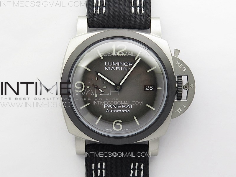 [TT공장]PAM 1122 SSDLC TTF 11 Best Edition Gray Dial on BlackBlue Leather Strap P9010