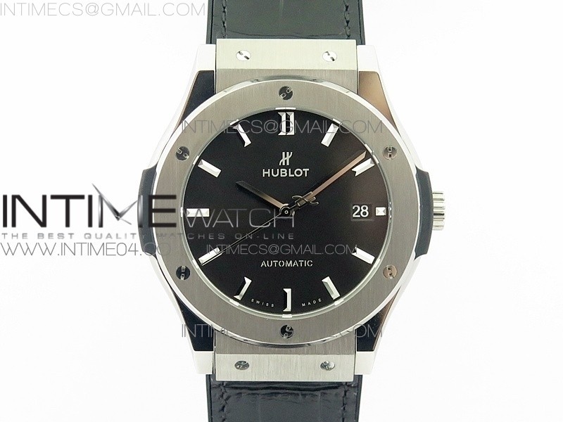 Classic Fusion 45mm Titanium WWF 11 V2 Best Edition Black Dial On Black Gummy Strap Asian HB1112