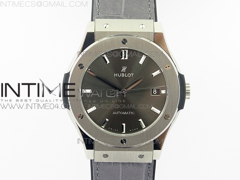 Classic Fusion 45mm Titanium WWF 11 V2 Best Edition Gray Dial On Gray Gummy Strap Asian HB1112