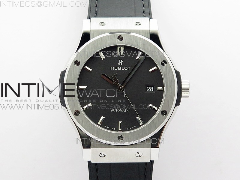 Classic Fusion 42mm SS WWF 11 Best Edition Black Dial On Black Gummy Strap Asian HB1112